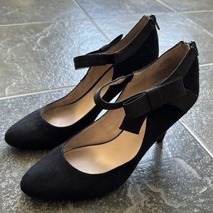 NINE WEST Black Bow Heels